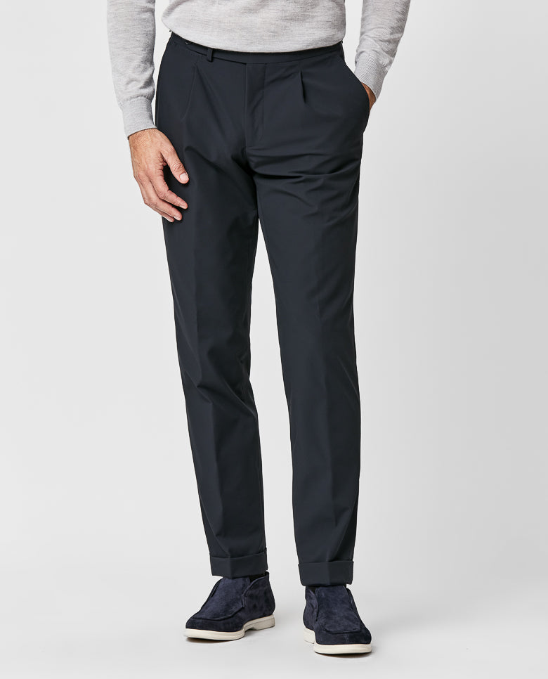 Olmetex Trousers Olmetex Black Water-Repellent Technical Stretch