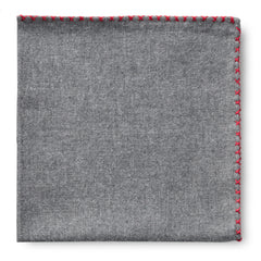 Grey Flannel - Red Handstitched