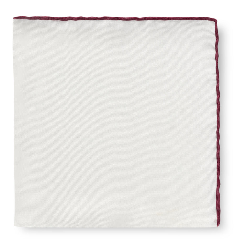White Silk - Wine Red Edge