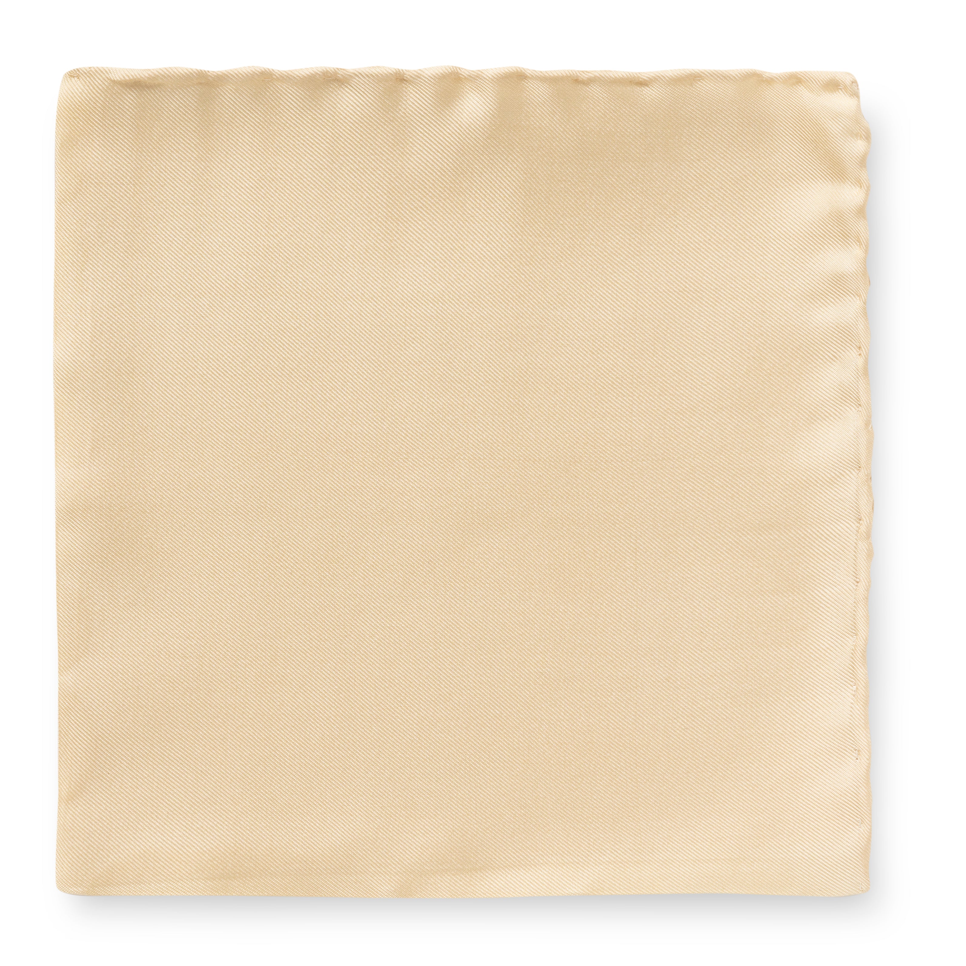 Pocket Square Pure Silk Pale Yellow