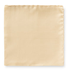 Pocket Square Pure Silk Pale Yellow