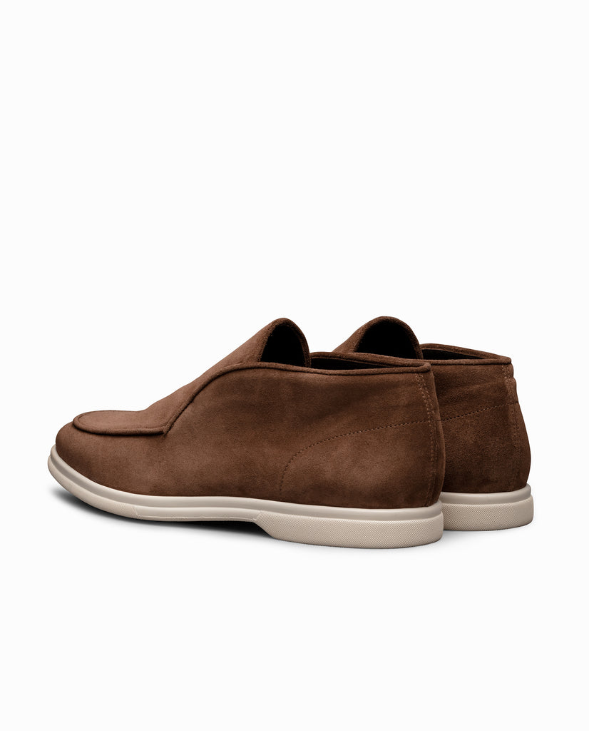 Chocolate Brown Suede Mid Top City Loafers
