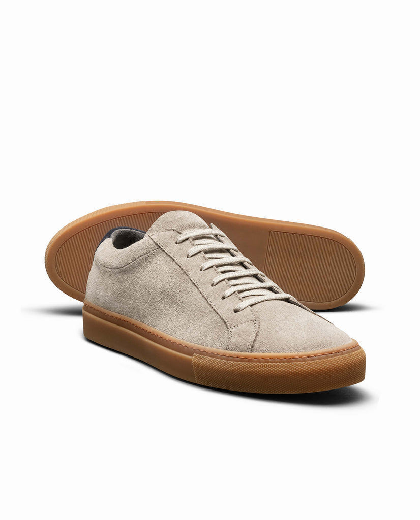 Sand Suede Low-Top Sneakers
