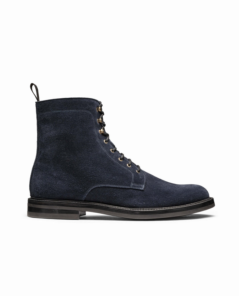 Dark Blue Suede Blake Vibram Parajumper Boots