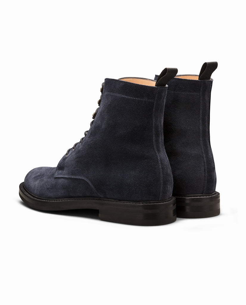 Dark Blue Suede Blake Vibram Parajumper Boots