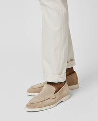 City Loafers Low Top Natural Suede