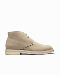 Contemporary Round Lightweight Chukka Boots Suede Sand