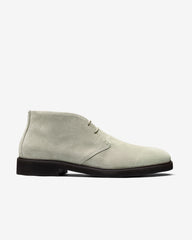 Contemporary Round Chukka Boots Light Grey Suede