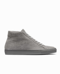 Mid Grey Suede Mid Top Sneakers