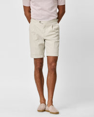 Subalpino Sand Stretch Cotton Seersucker Bermuda Shorts