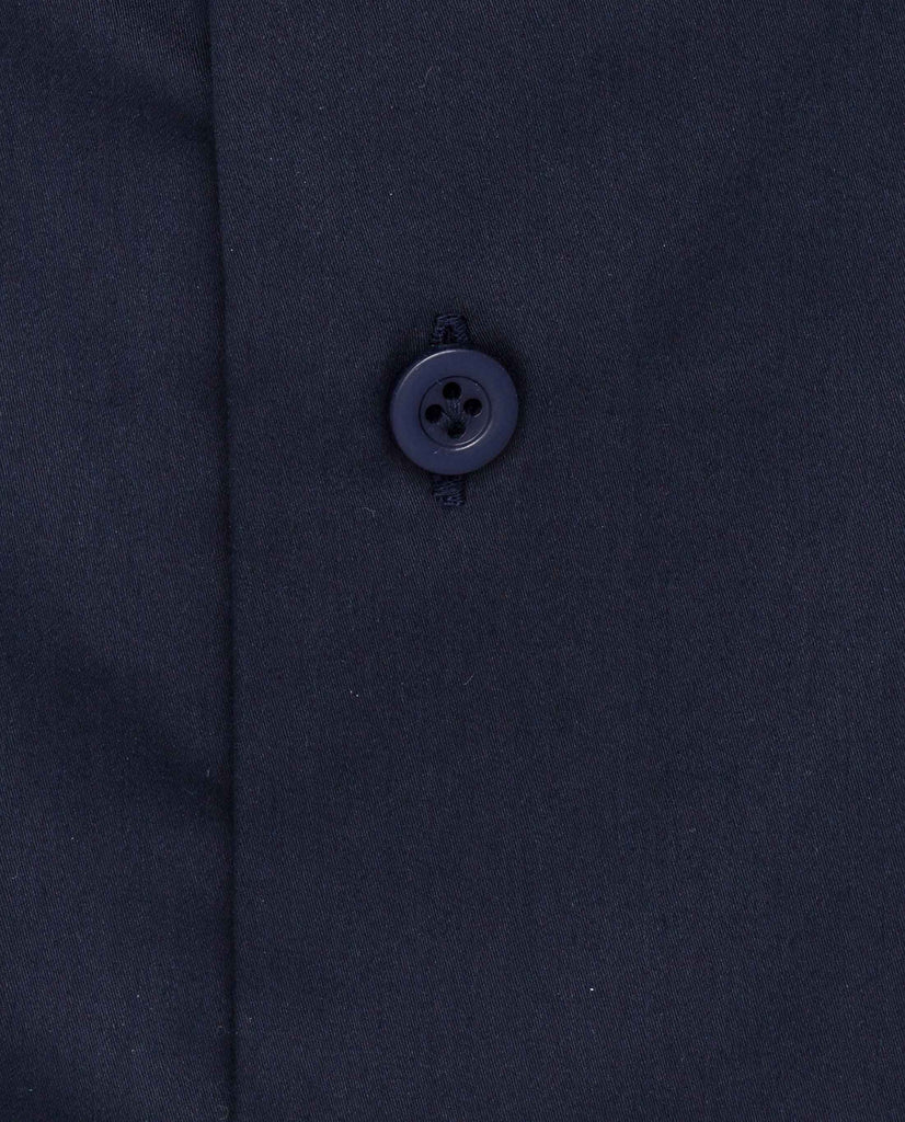 Albini Midnight Blue Fine Cotton Luxury Sateen Stretch