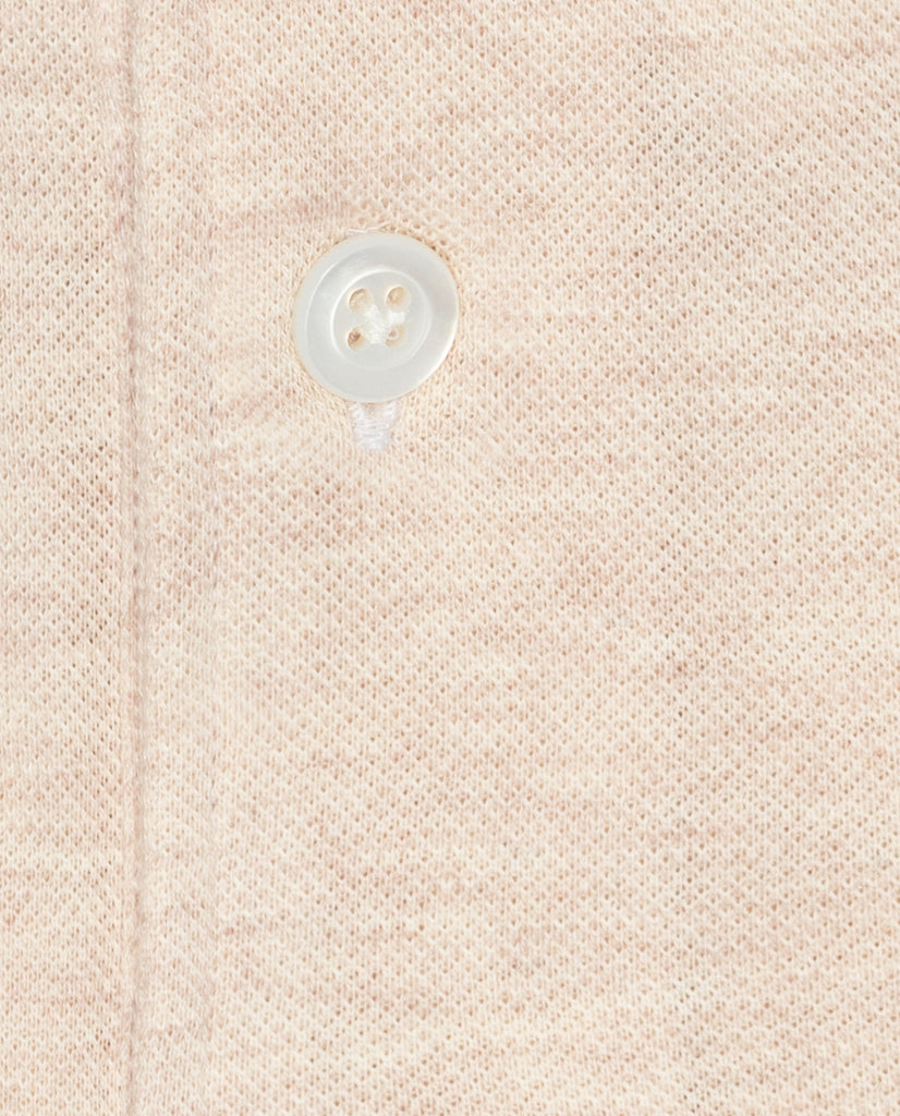 Tintex Light Sand Mélange Cotton Piqué Knit