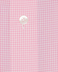 Thomas Mason White Cotton with Light Pink Gingham Check