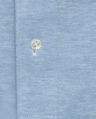 Tintex Sky Blue Mélange Cotton Piqué Knit