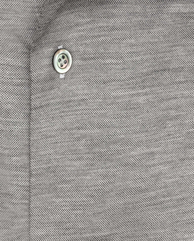 Reda Light Grey S120 Wool & Lyocell Piqué Knit