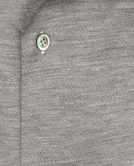 Reda Light Grey S120 Wool & Lyocell Piqué Knit