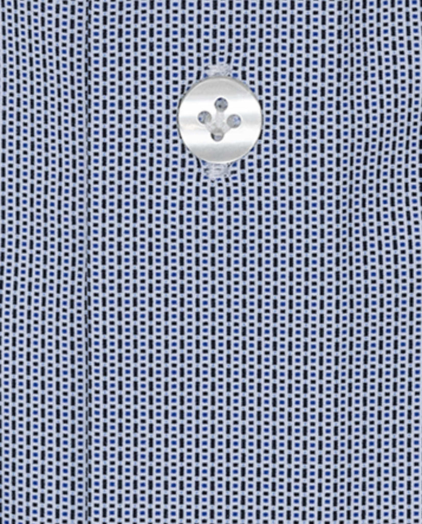 Canclini Mixed Dark Blue Micro Design High Stretch Performance Knit