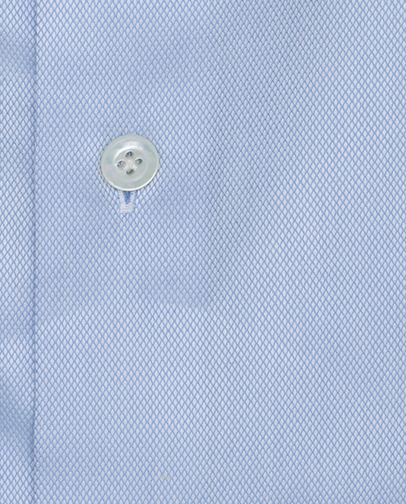 Thomas Mason Journey Light Blue with Micro Structure Two Ply Egyptian Cotton Dobby