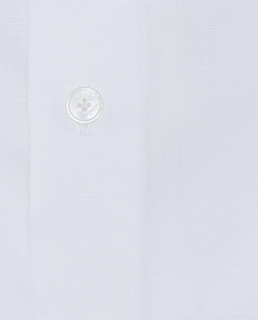 Canclini White Lightweight Two Ply Cotton & Batiste Linen