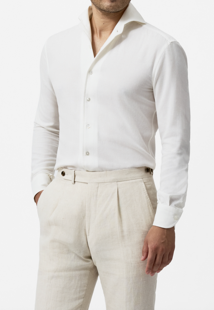 Somelos Ivory Mouliné Modal & Merino Wool