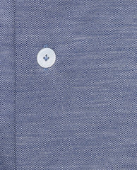 Reda Navy Blue Mélange S120 Wool & Lyocell Piqué Knit