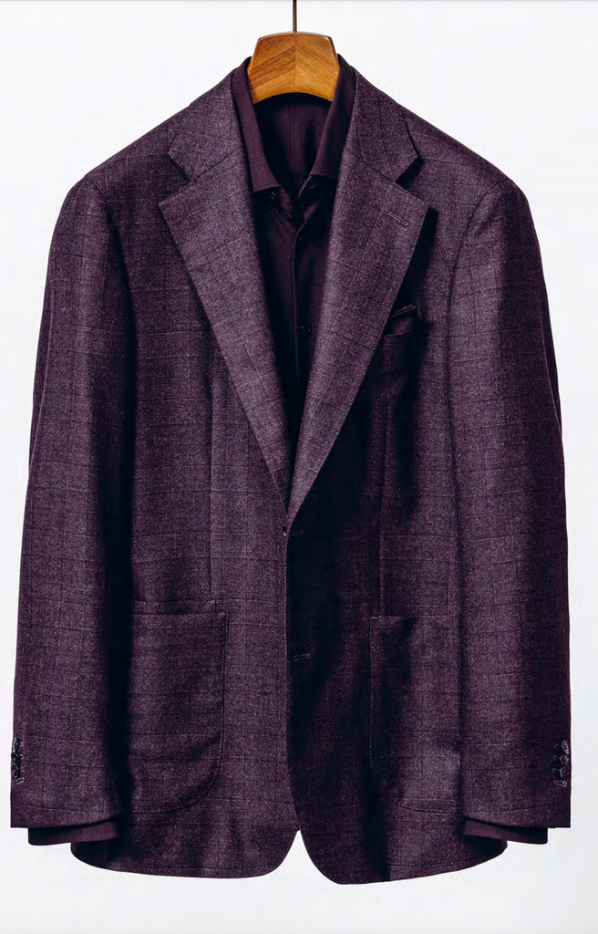 Reda Deep Wine S120 Fine Pure Wool Jersey