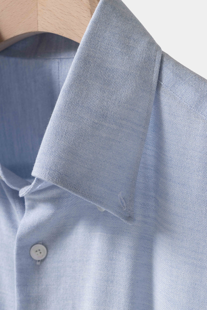 Somelos Ice Blue Mouliné Modal & Merino Wool