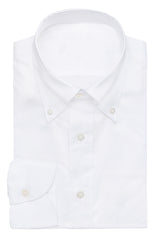 Albini Yoga Pinpoint White 100/2 Natural Stretch Cotton Fine Oxford