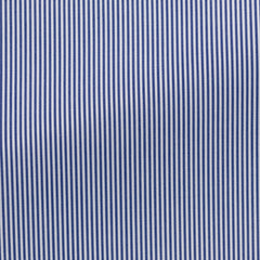 Thomas Mason Two Ply 100/2 Egyptian Cotton Poplin Royal Blue Bengal Stripes