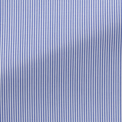 Thomas Mason Two Ply 100/2 Egyptian Cotton Poplin Cornflower Blue Bengal Stripes