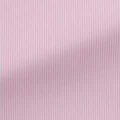 Thomas Mason Two Ply 100/2 Egyptian Cotton Poplin Light Pink Bengal Stripes