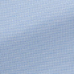 Thomas Mason Lightweight Two Ply 100/2 Egyptian Cotton Poplin White & Light Blue Micro Houndstooth