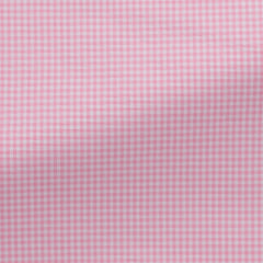 Thomas Mason Lightweight Egyptian Cotton Poplin White with Light Pink Micro Check