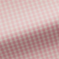 Thomas Mason Lightweight Two Ply 100/2 Egyptian Cotton Royal Twill White with Light Pink Gingham Check