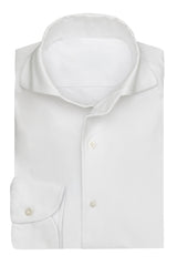 Canclini White Structured High Stretch Performance Knit