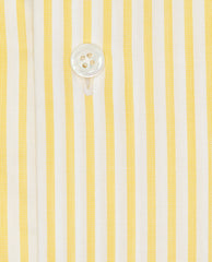 Weba Two Ply Cotton White with Lemon Yellow Classic Stripes