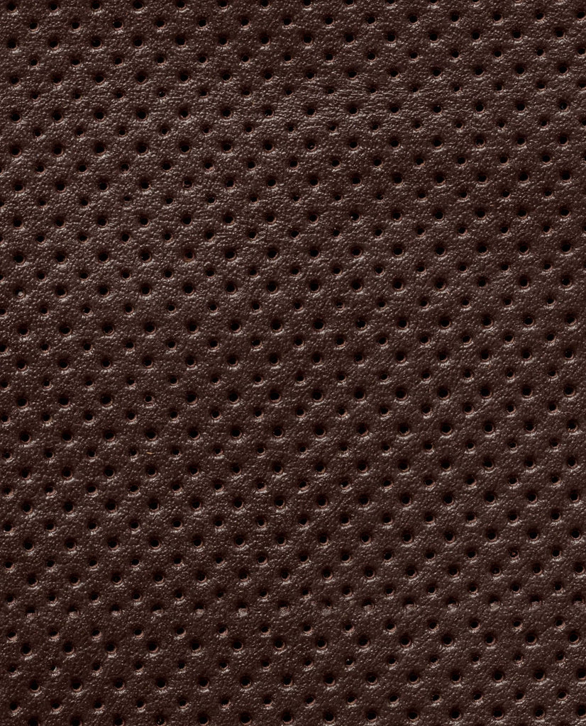 Chocolate Brown Perforated Calf Slip-On Sneakers