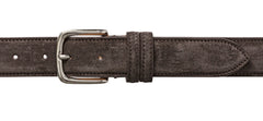 Custom Made Dark Brown Suede Belt