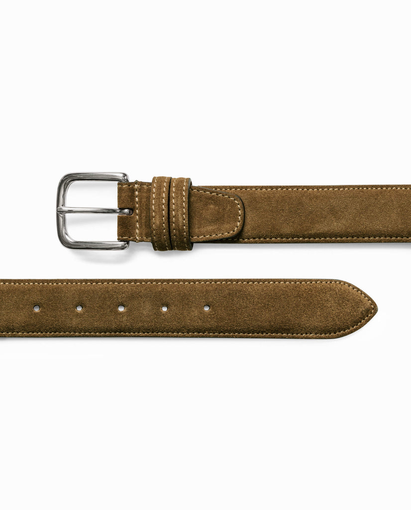 Custom Made Camel Suede Belt