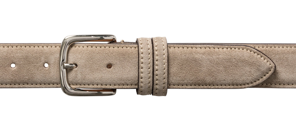 Custom Made Sand Suede Belt