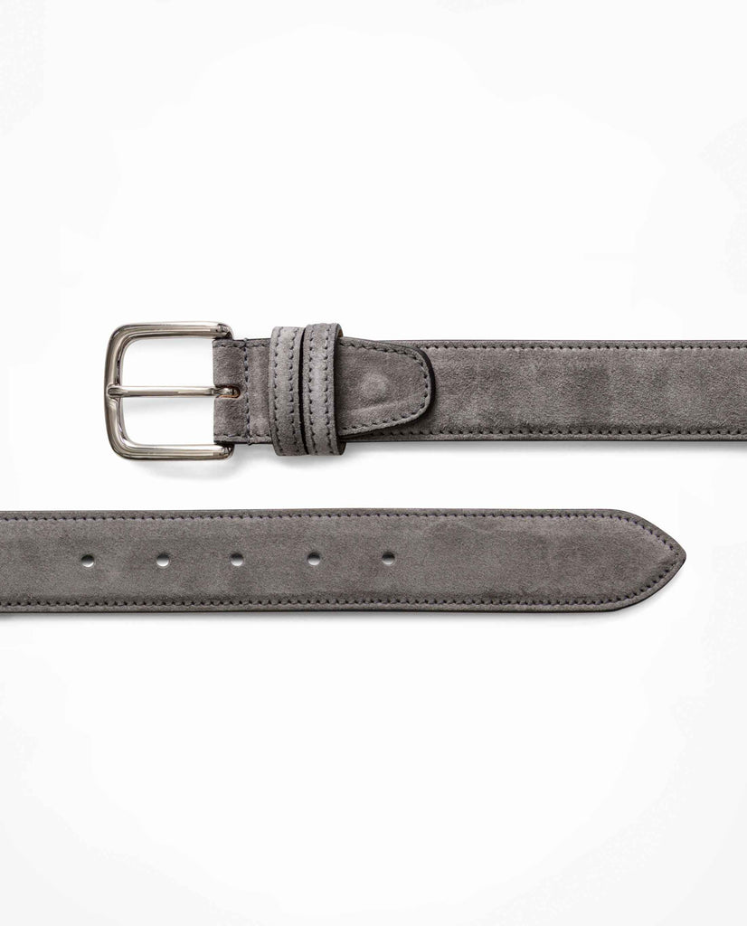 Custom Made Mid Grey Suede Belt