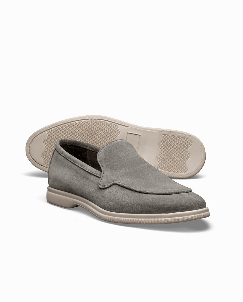 Mid Grey Summer Suede Low Top City Loafers