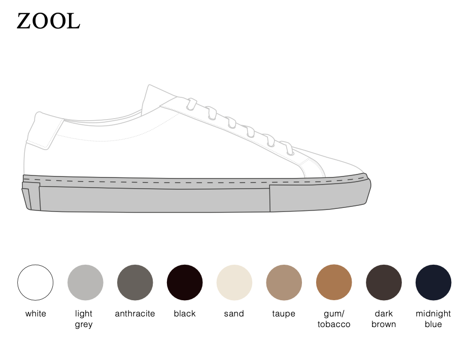 White Calf Low-Top Sneakers