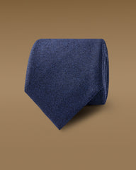 Tie Barberis Canonico Dark Blue S120 Wool Flannel