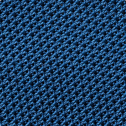 Pocket Square Mid Blue Pure Silk Grenadine