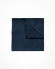 Pocket Square Mid Blue Pure Silk Grenadine