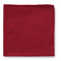 Pocket Square Dark Red Pure Silk Grenadine