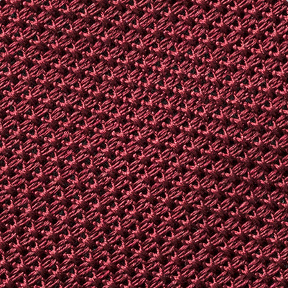 Pocket Square Wine Red Pure Silk Grenadine