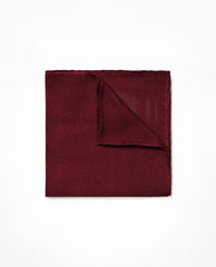 Pocket Square Wine Red Pure Silk Grenadine