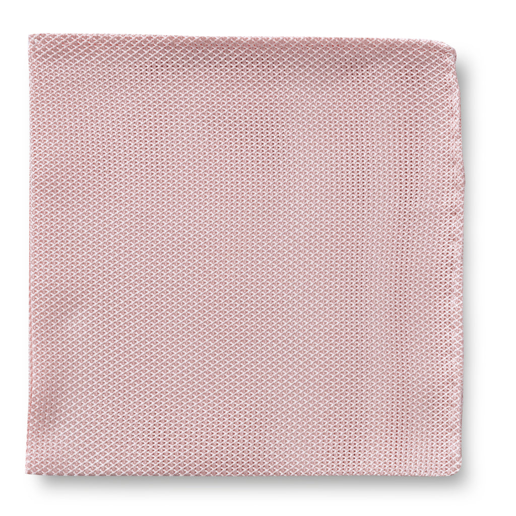 Pocket Square Light Pink Pure Silk Grenadine